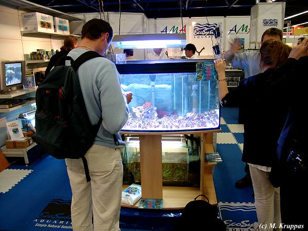 Muschelbecken vom Anlagenbau Schuhmacher auf der Interzoo 2004