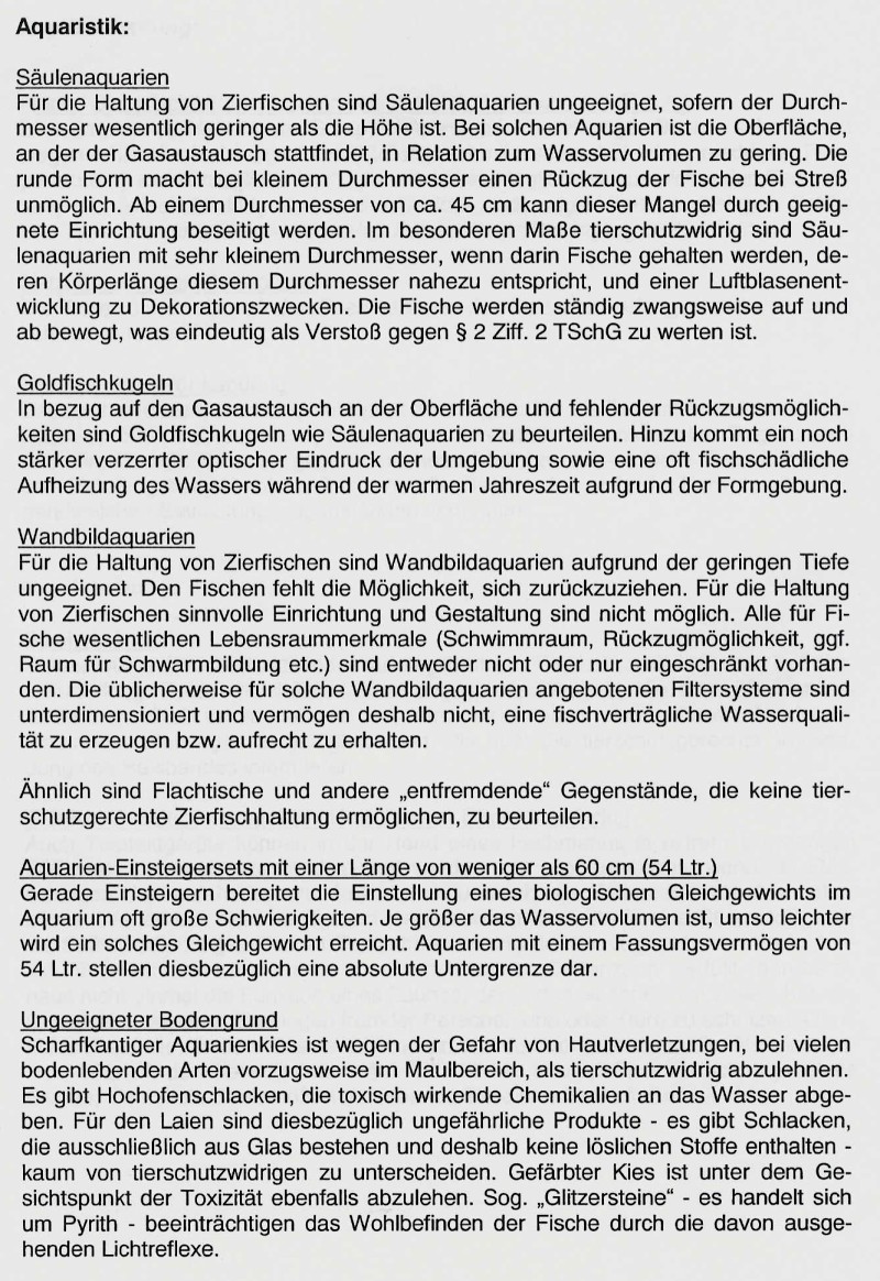 Liste der gefährlichen Heimtier Bedarfsartike