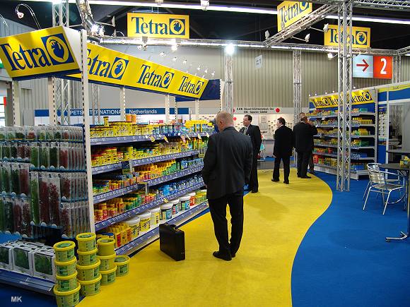 Messestand Tetra - immer gut besucht...