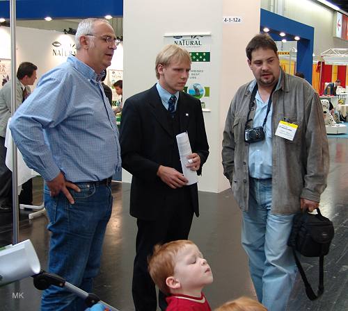 Peter Schmiedel (li) Herr Glembowsky (m) und Robert Baur-Kruppas (re)